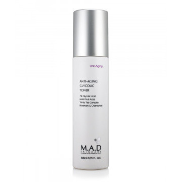 Тоник с 7% гликолевой кислотой предотвращающий старение кожи, 200 мл. | Anti Aging Glycolic Toner 7%, 200 ml. - MAD Skincare
