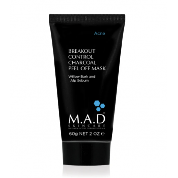 Отшелушивающая маска-пленка PEEL OFF с углем, 60г - MAD Skincare